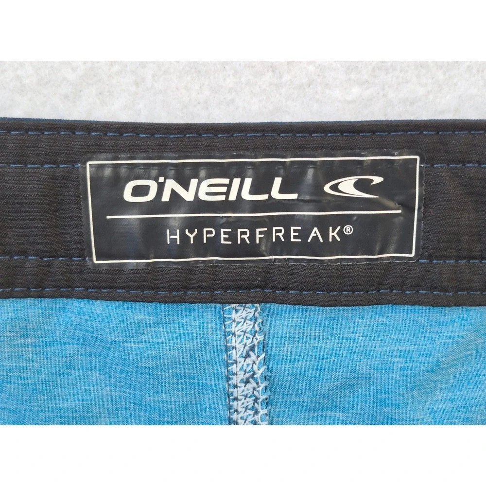 O'Neill Hyperfreak Board Shorts Ombre Blue Men's Swim Trunks Size 30